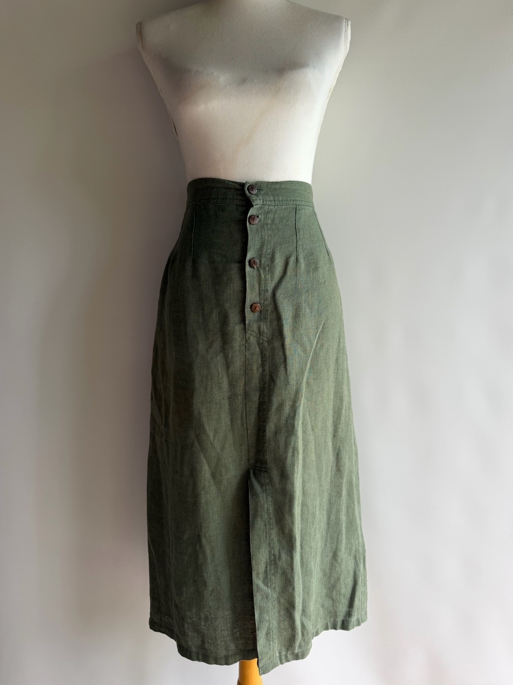 Jus Naturale Vintage Hemp Midi Skirt - sz M
